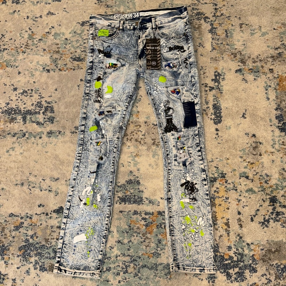 NWT! Reason New York Premium Denim, 34x30